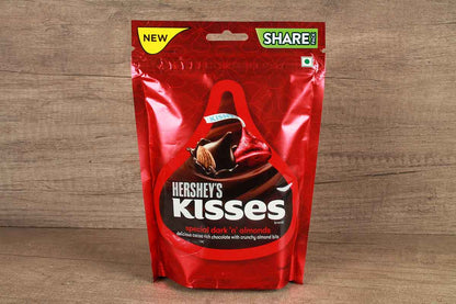 Hersheys Kisses Special Dark N Almonds Chocolate 100.8 Gm