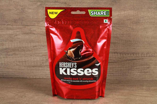 Hersheys Kisses Special Dark N Almonds Chocolate 100.8 Gm