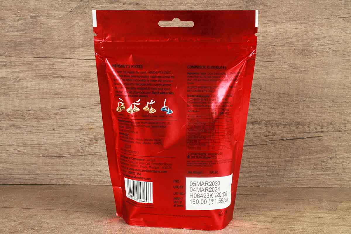 Hersheys Kisses Special Dark N Almonds Chocolate 100.8 Gm