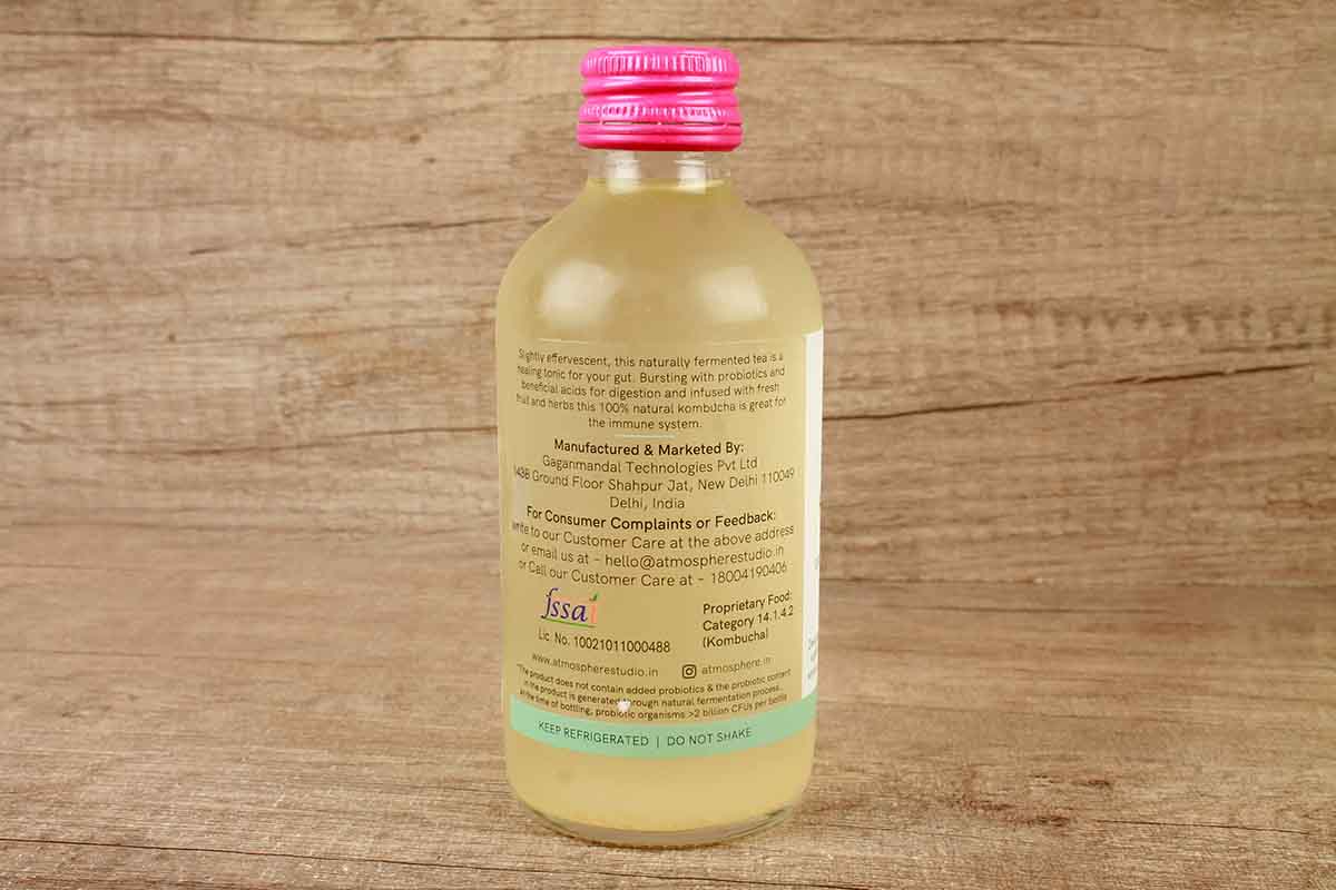 Atmosphere Sparkling Probiotic Lime Kombucha 210 Ml