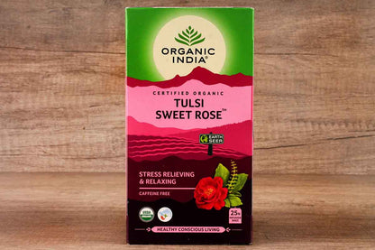 Organic India Tulsi Sweet Rose Tea 25 Bag 40 Gm