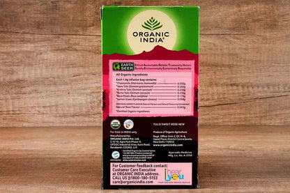 Organic India Tulsi Sweet Rose Tea 25 Bag 40 Gm