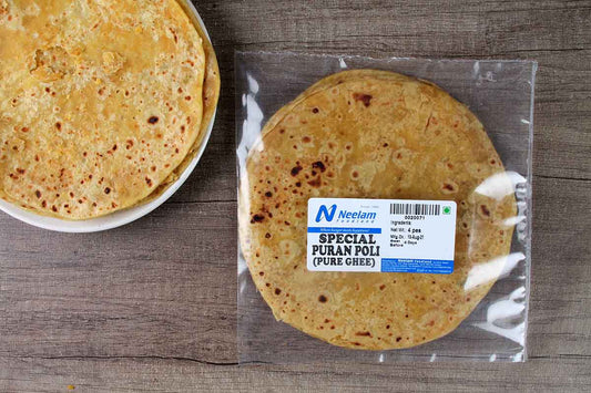 Puran Poli Pure Ghee 4 Pc