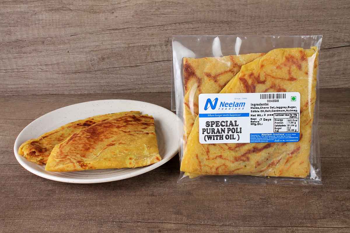 Puran Poli With Oil 2 Piece