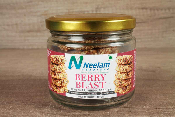 GLUTEN FREE GRANOLA DELITE SUPERSEED COOKIES NUTS SEEDS BERRIES BERRY BLAST 140 GM
