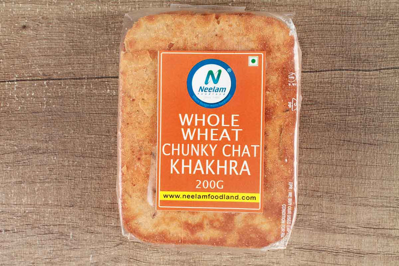 whole wheat chunky chat khakhra mobile 200