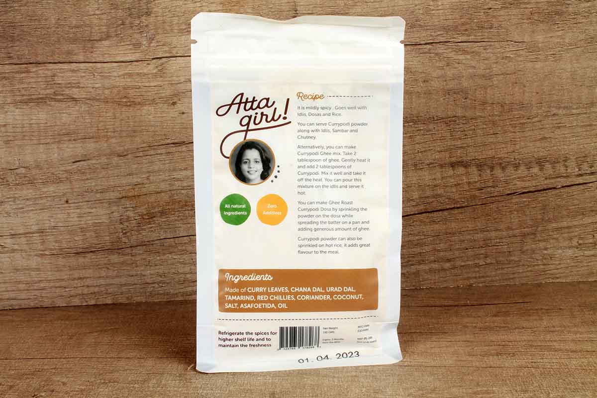 Attagirl Curry Podi Powder 150 Gm