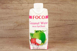 foco coconut water with lychee 330