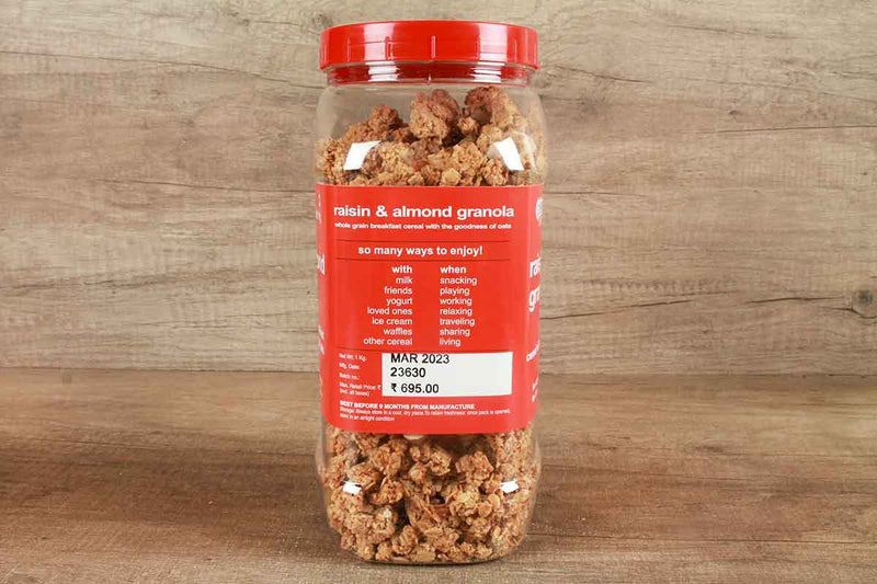 express foods raisin almond granola cereal 1 kg