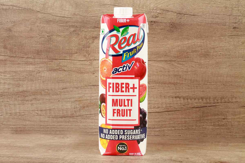 rear active no added sugar fiber+ multi fruit juice 1 ltr