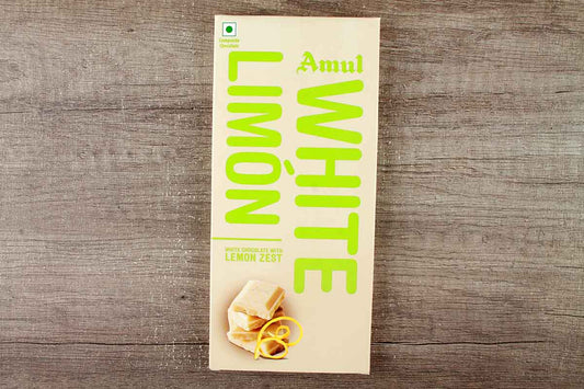 Amul White Lemon Zest Chocolate 150 Gm
