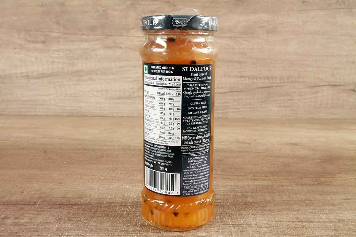 St.Dalfour Mango & Passion Fruit Fruit Spread 284 Gm