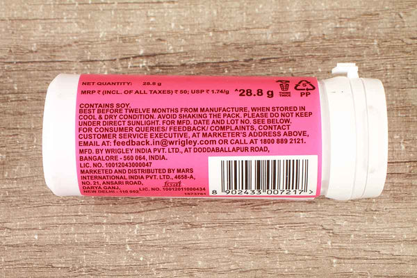 wrigleys boomer krunch strawberry flavour chewing gum 28.8