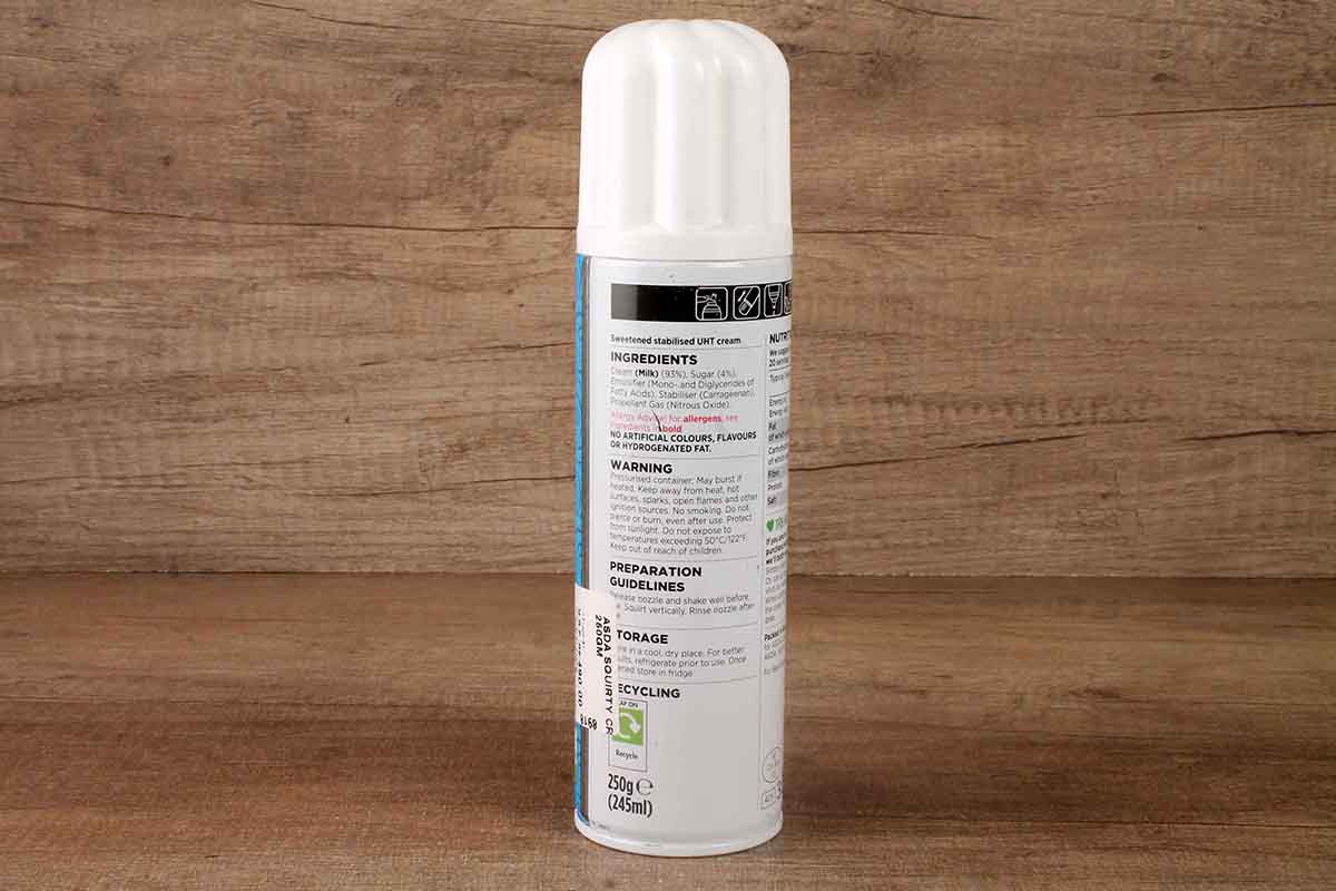 Asda Squirty Cream 250 Gm