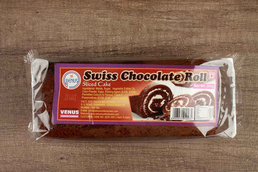 Venus Baker Swiss Chocolate Roll Cake 260 Gm