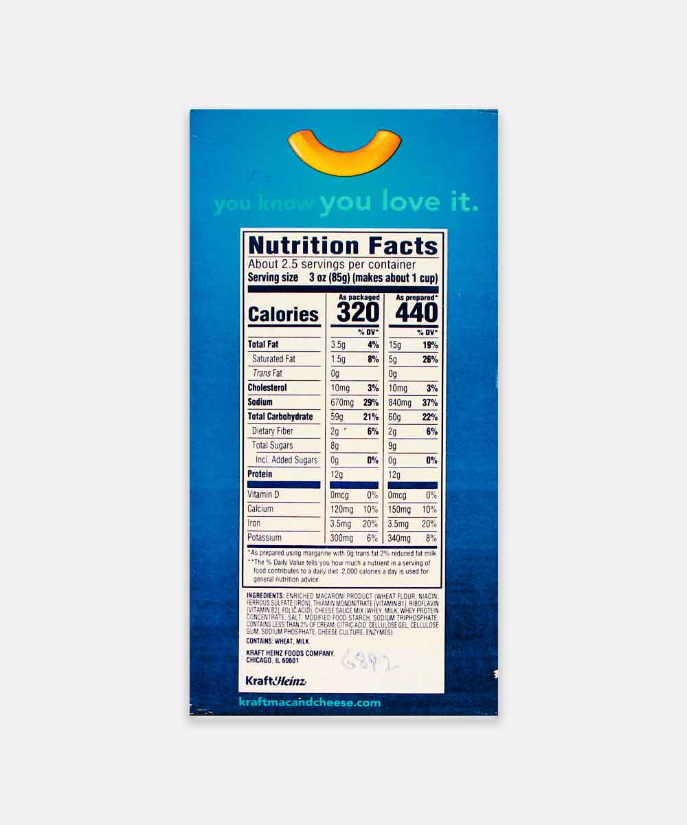 Kraft Macaroni Cheese White Cheddar Pasta Shells  206 Gm