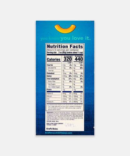 Kraft Macaroni Cheese White Cheddar Pasta Shells  206 Gm