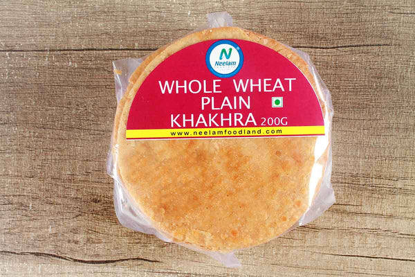 LOW FAT WHOLE WHEAT PLAIN KHAKHRA MINI 200