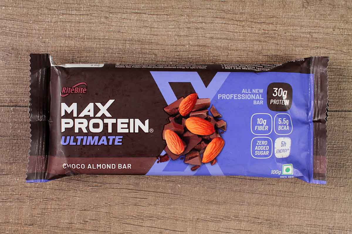 Rite Bite Max Protein Choco Almond Bar 100 Gm