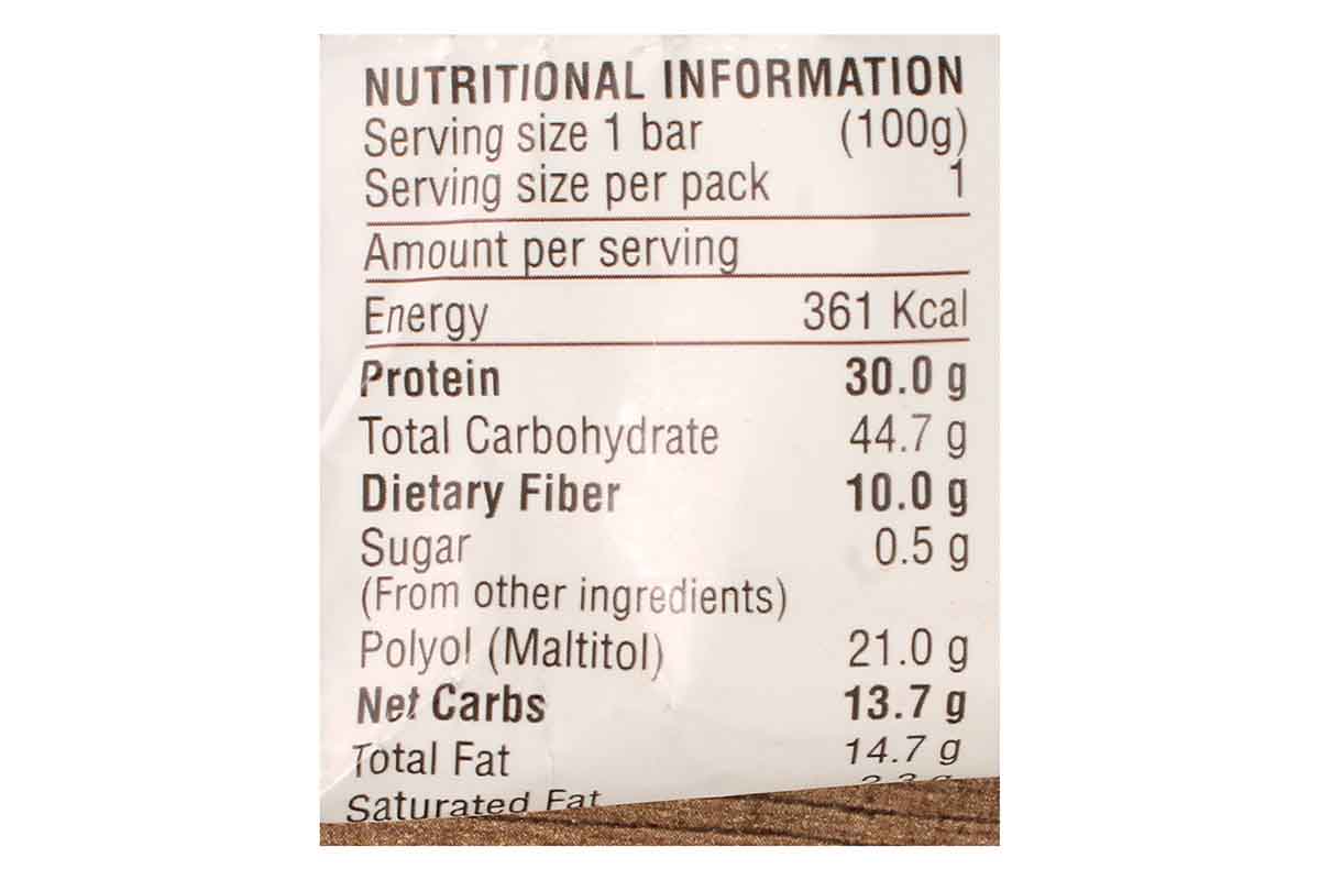 Rite Bite Max Protein Choco Almond Bar 100 Gm