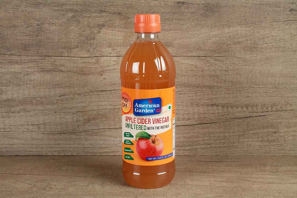 AMERICAN GARDEN APPLE CIDER VINEGAR UNFILTERED WITH THE MOTHER 500 ML
