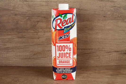 Real Active 100% Orange Juice No Added Sugar 1Ltr