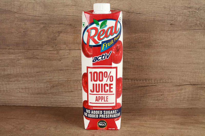 REAL ACTIVE 100% APPLE JUICE NO ADDED SUGAR 1 LTR