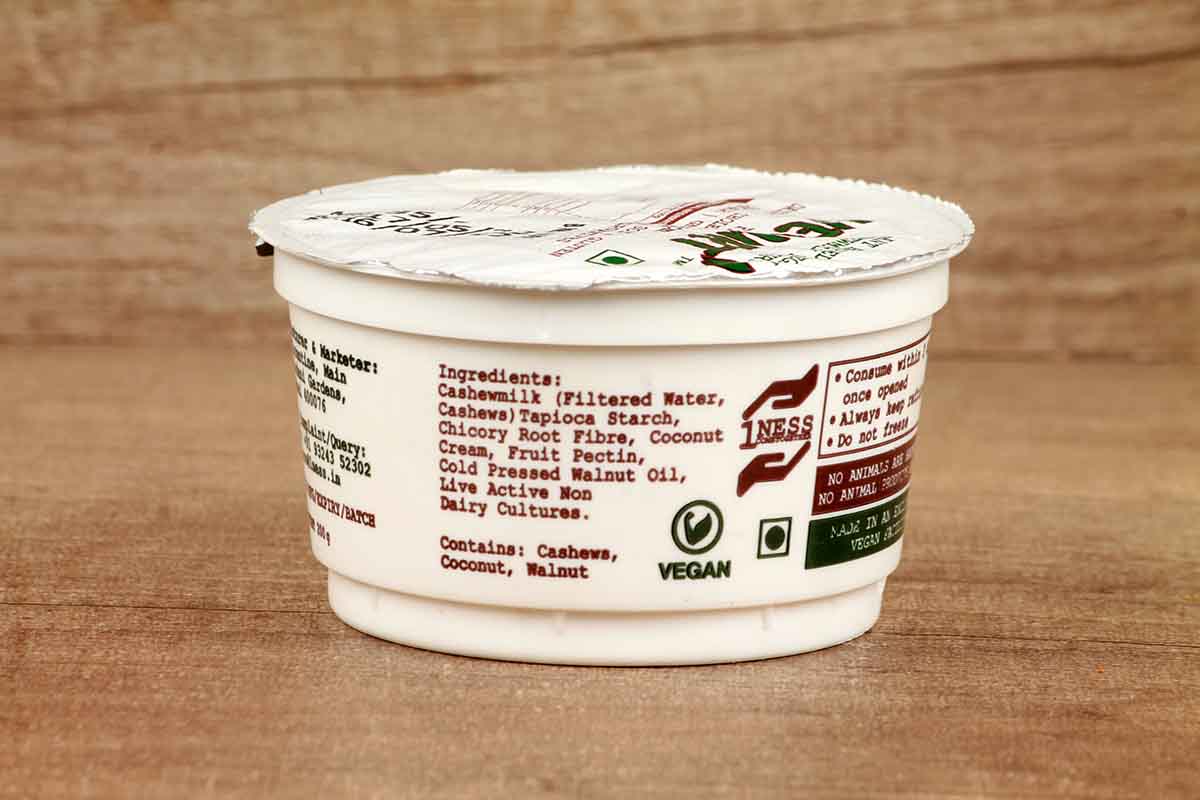 Vegurt Plant Based Vegan Cashew Milk Yoghurt 200 Gm