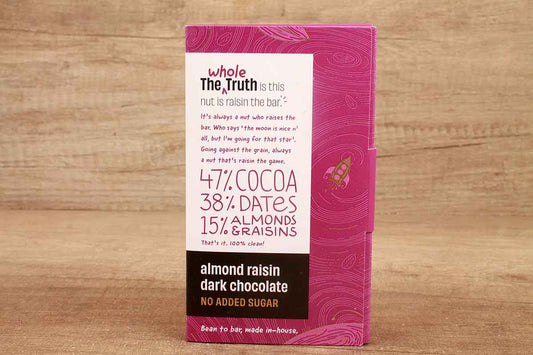 The Whole Truth Almond Raisin Dark Chocolate No Added Sugar 80 Gm