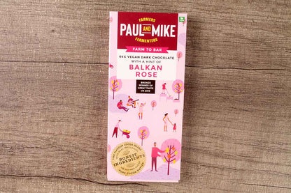 Paul And Mike 64% Dark Chocolate Balkan Rose 68 Gm