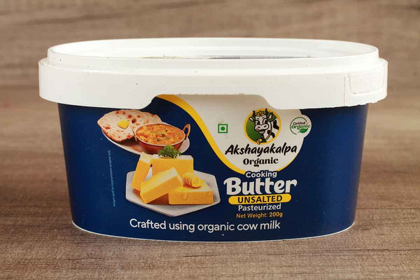akshayakalpa organic cooking butter unsalted 200