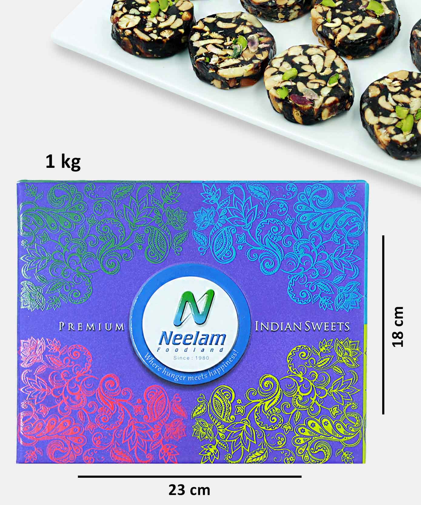 Khajur Roll 1 Kg No Added Sugar Sweet