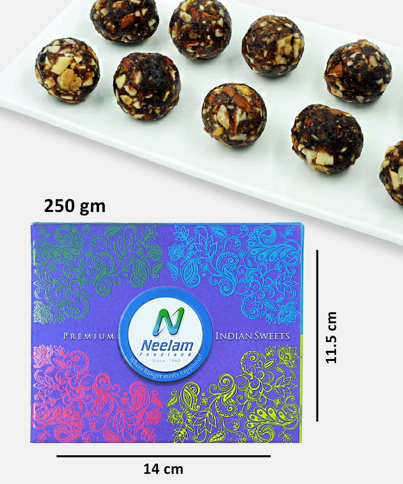 Dates & Dry fruits Laddu 250 Gm No Added Sugar Sweet