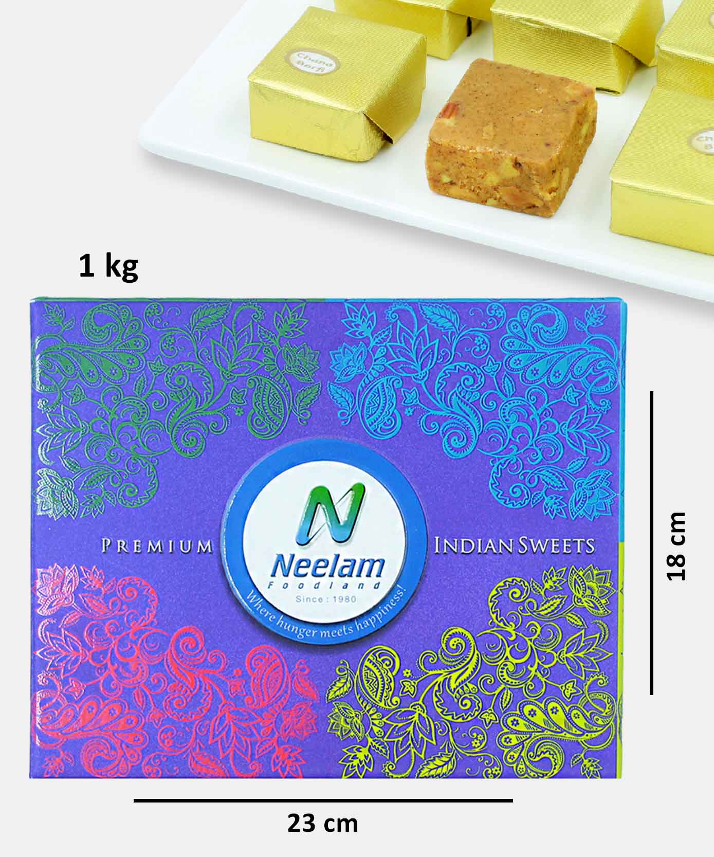 Besan Barfi Sweet 1 Kg