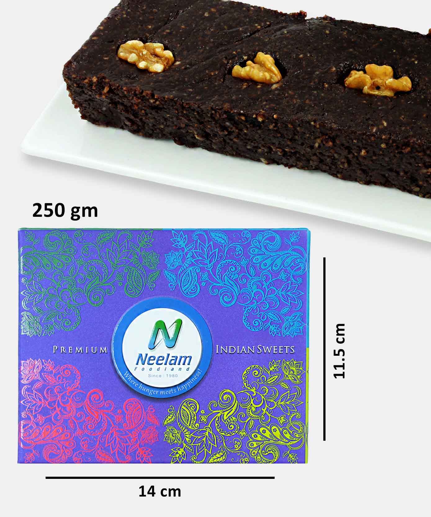 Chocolate Walnut Fudge 250 Gm