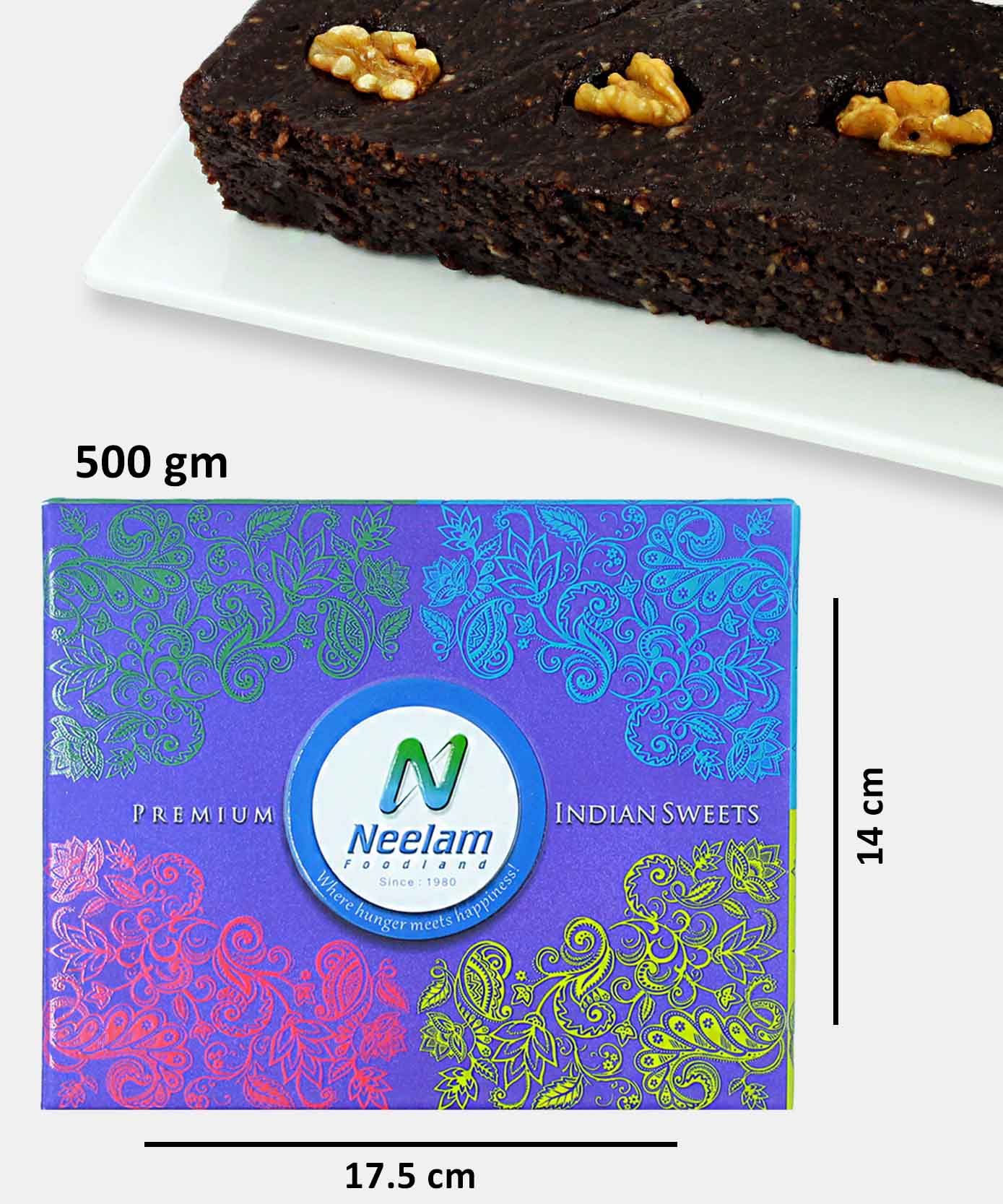 Chocolate Walnut Fudge 500 Gm