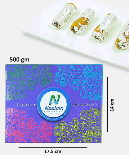 Kesar Pista Roll Sweet 500 Gm