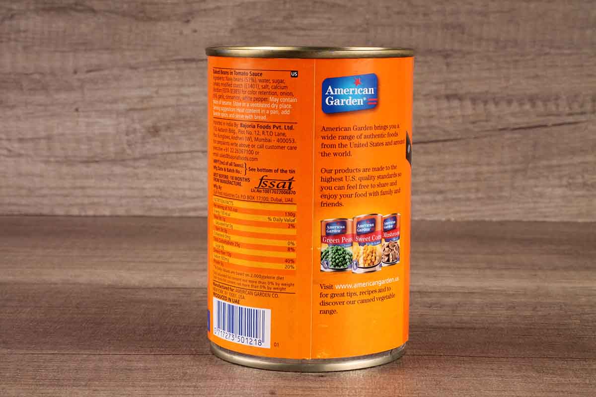 American Garden Baked Beans In Tomato Sauce 420 Gm