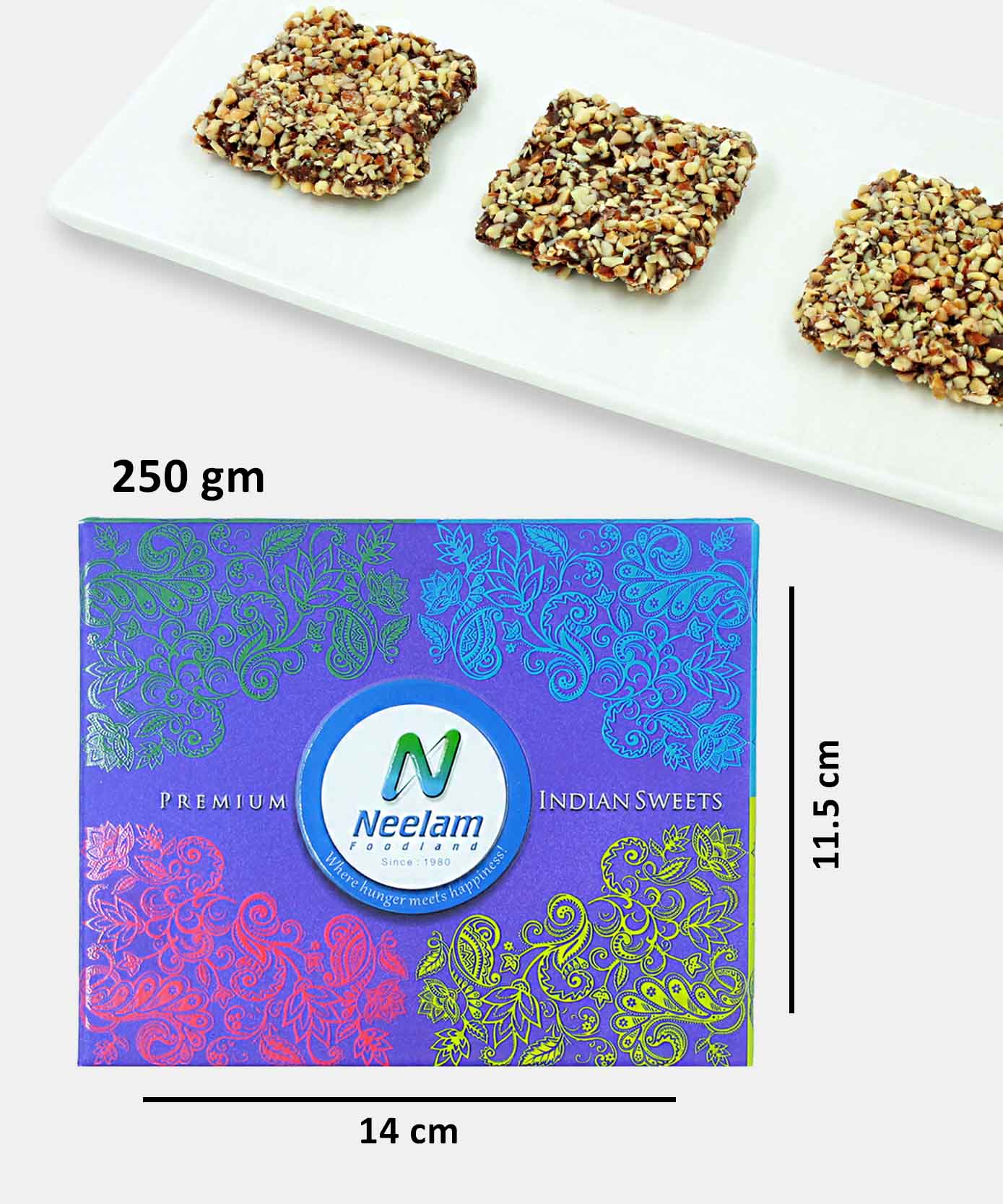 Almond Praline Caramel 250 Gm In Dark Chocolate Sweet