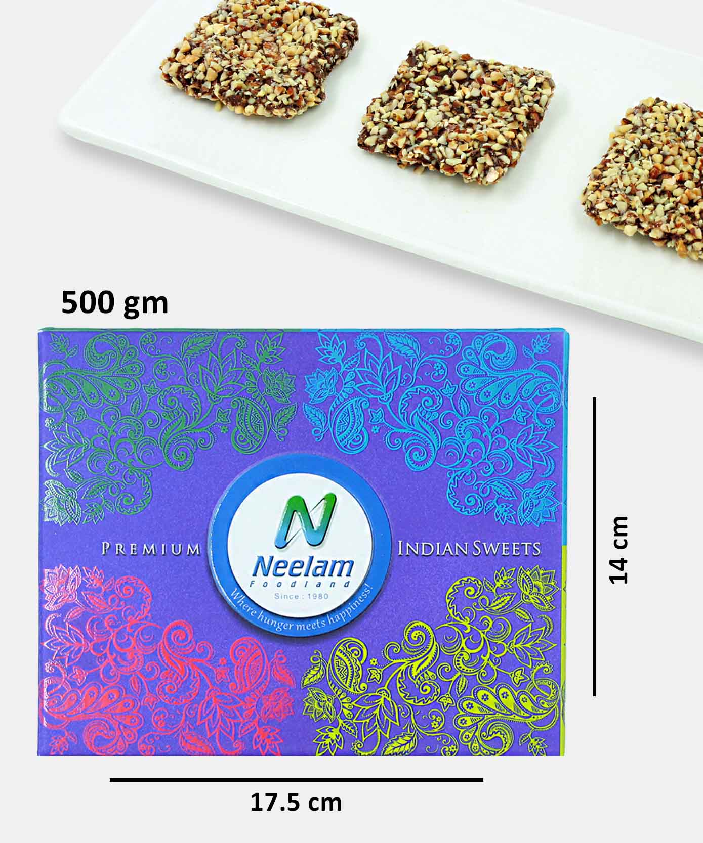Almond Praline Caramel 500 Gm In Dark Chocolate Sweet