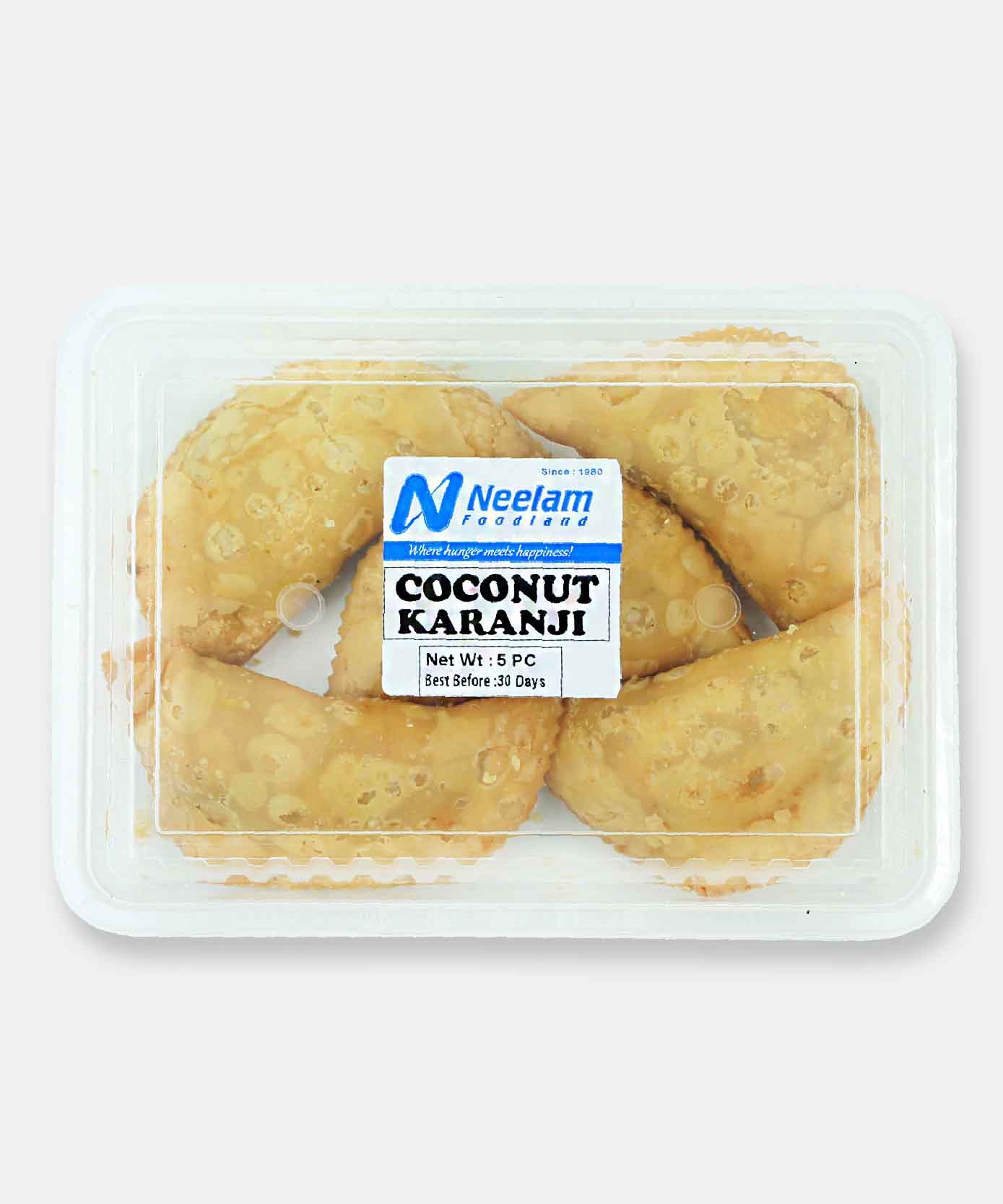 Coconut Karanji 5pcs (Dry Coconut Filling)