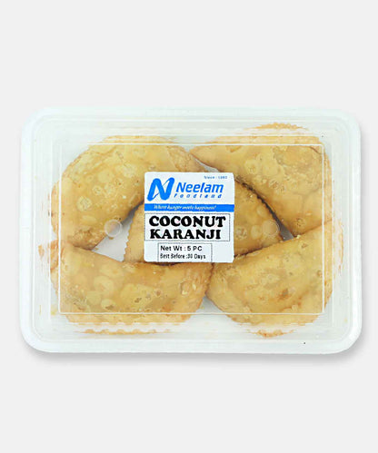 Coconut Karanji 5pcs (Dry Coconut Filling)