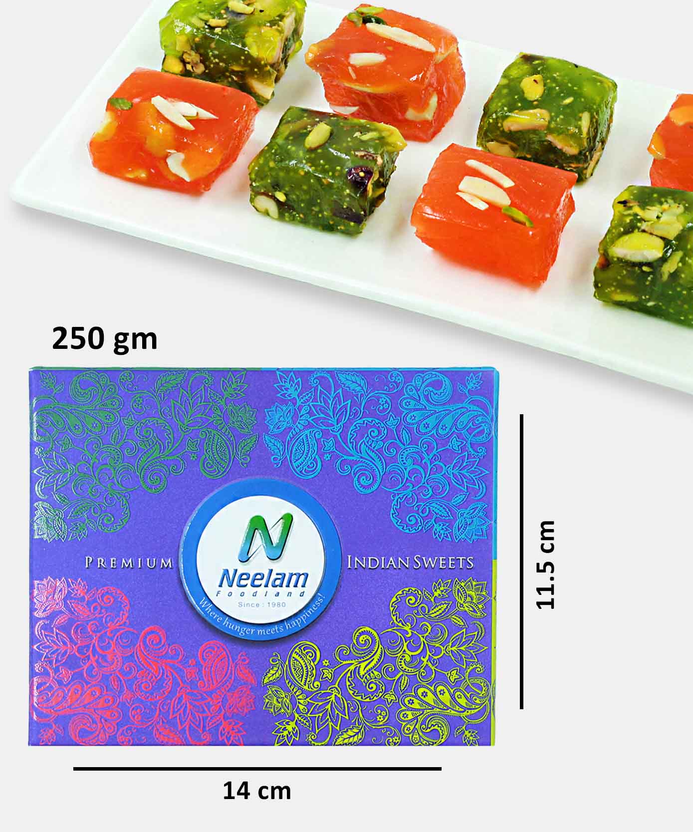 Badami Halwa 250 Gm Orange/Green Sweet