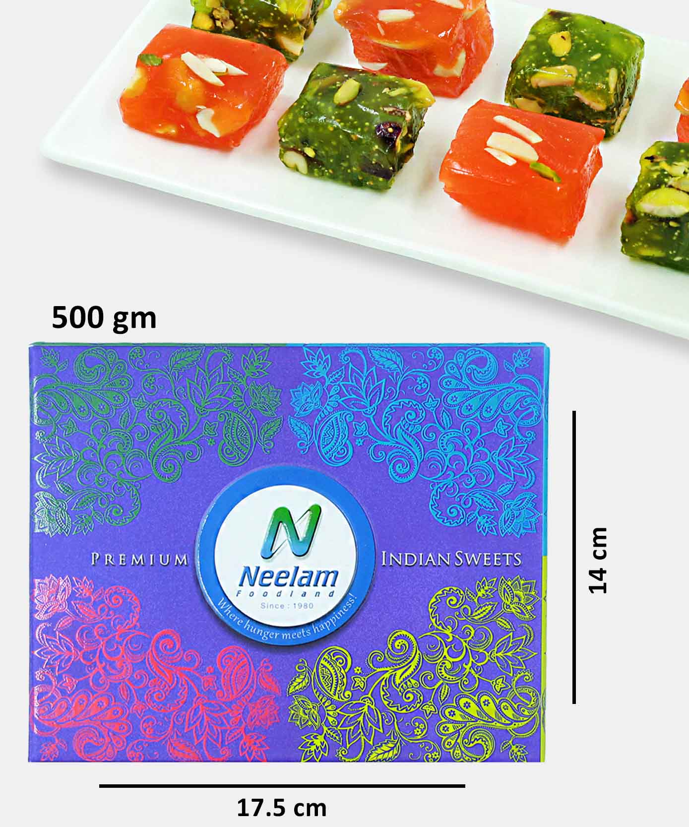 Badami Halwa 500 Gm Orange/Green Sweet