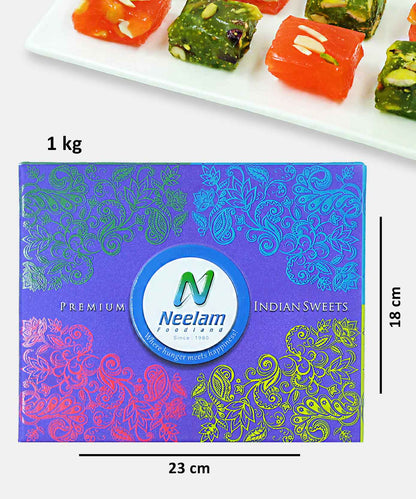 Badami Halwa 1 Kg Orange/Green Sweet