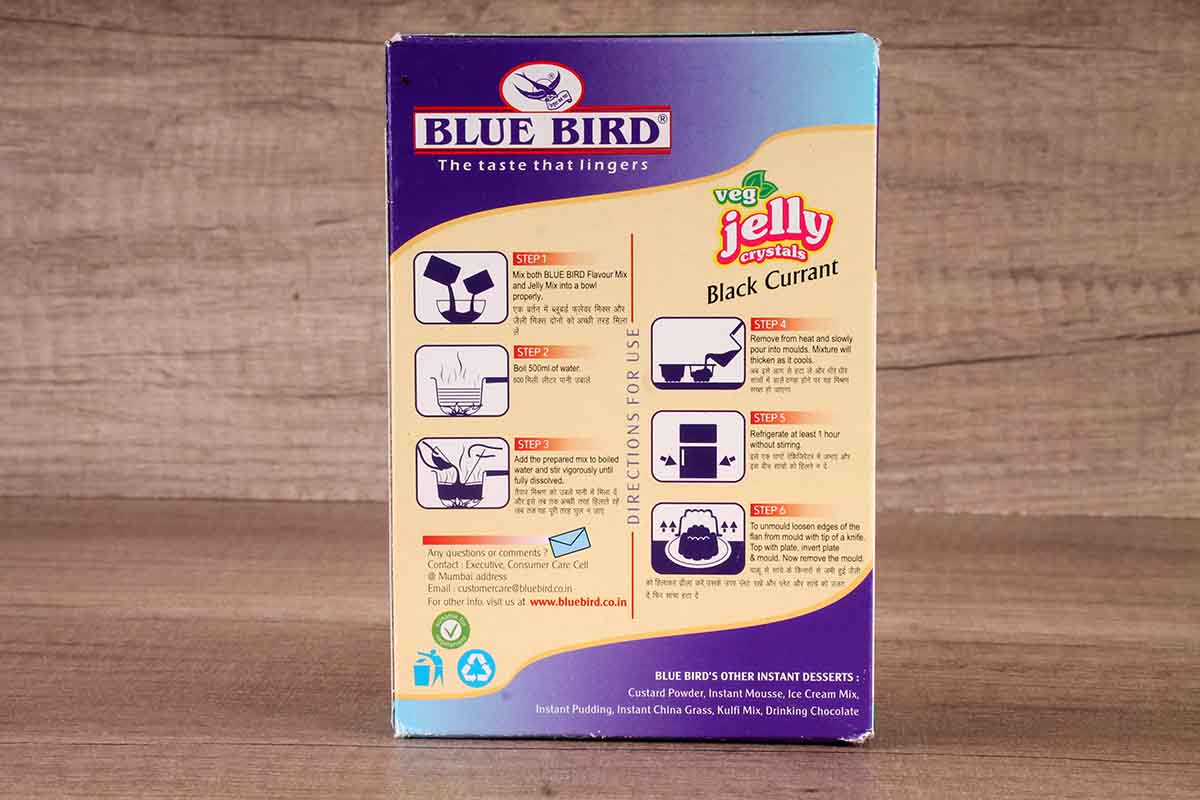 Blue Bird Veg Jelly Black Currant 100 Gm