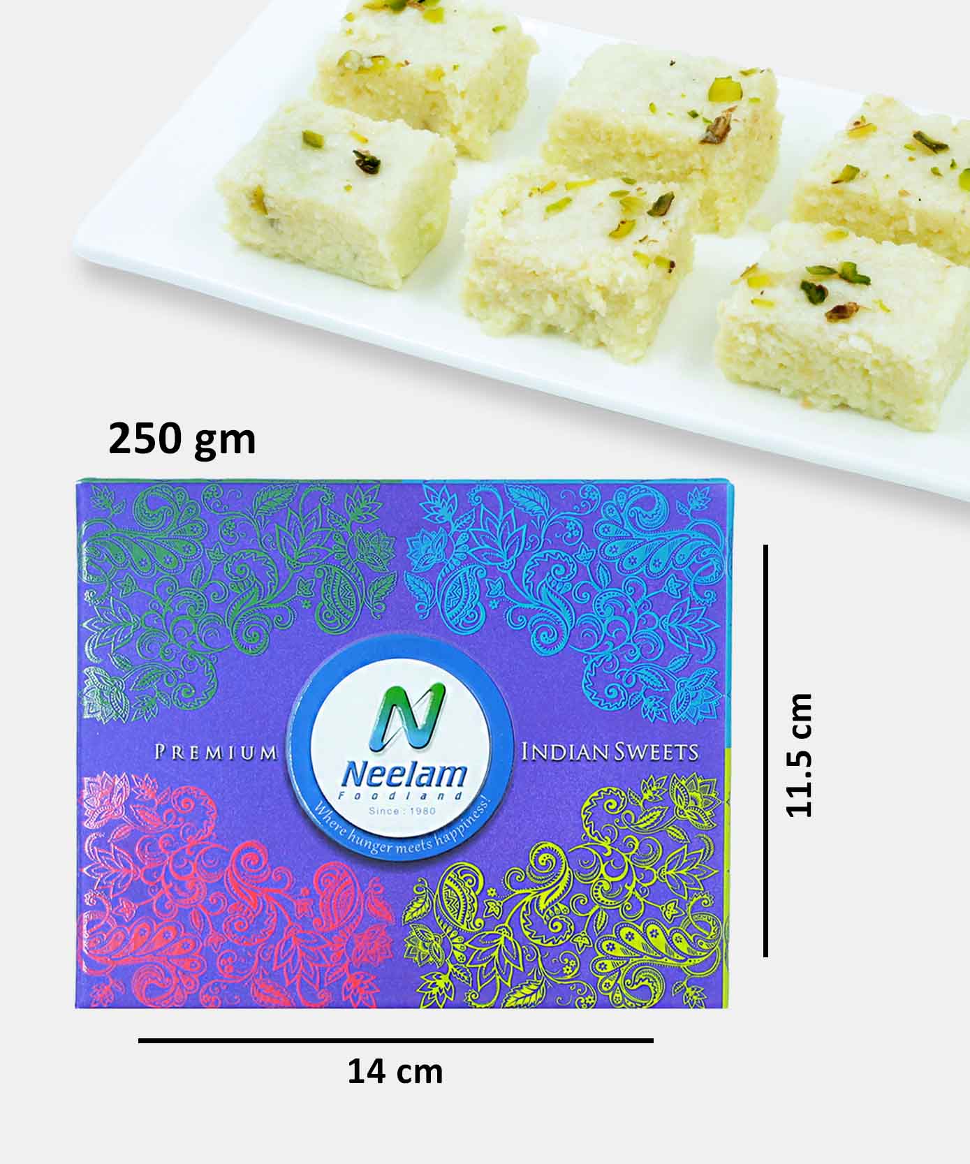 Malai Barfi Sweet 250 Gm