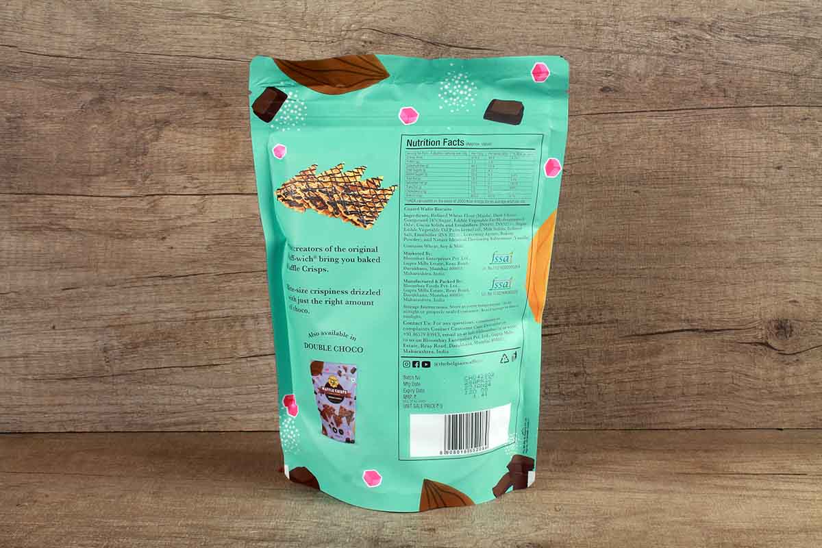 The Belgian Waffle Co Waffle Crisps Classiv Choco Flavour 85 Gm