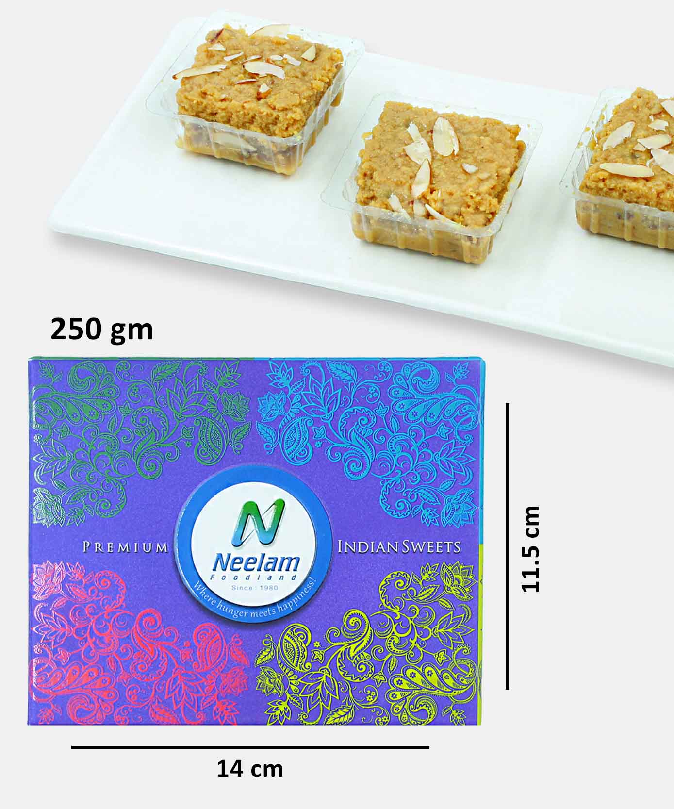 Jaggery Barfi Sweet 250 Gm