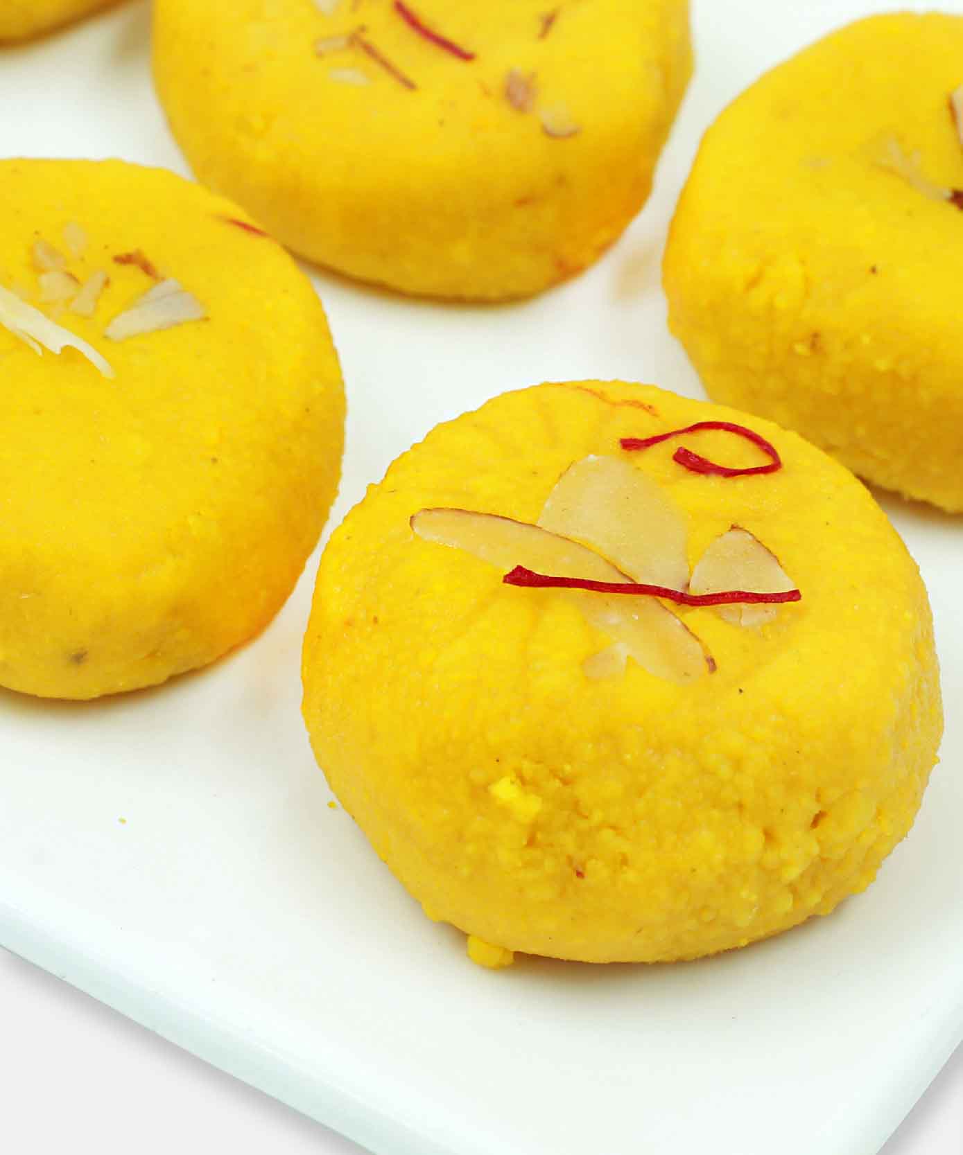 Kesar Round Peda Sweet 1 Kg